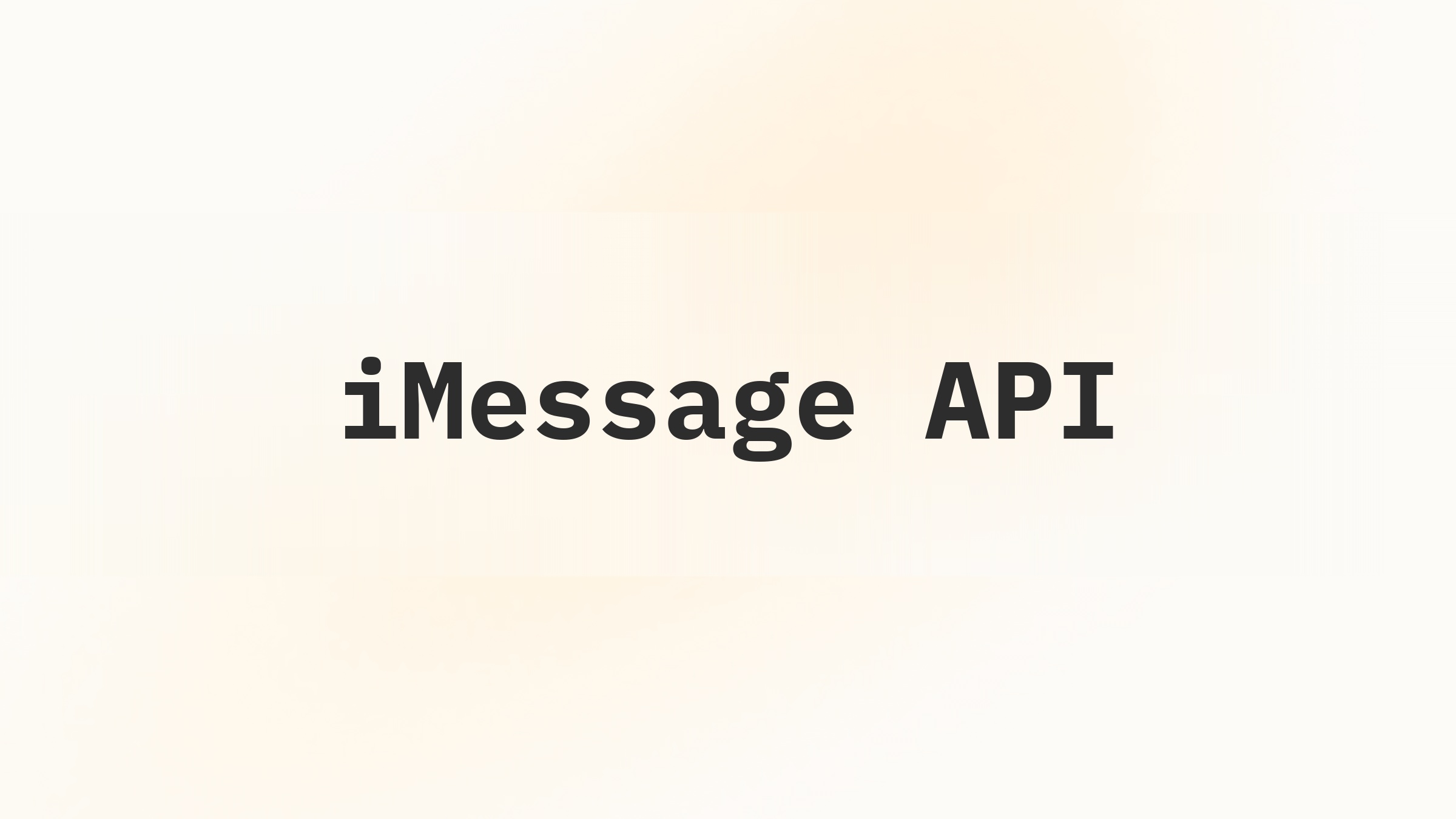iMessage API blog hero image